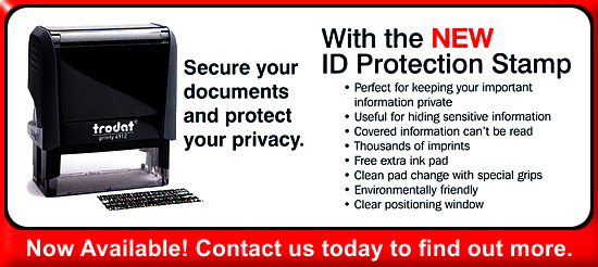 ID Protection Stamps now available.