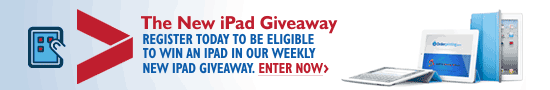 Register to win our weekly iPad 2 Giveaway