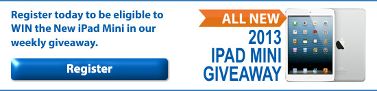Register today to enter the New iPad Mini Giveaway!